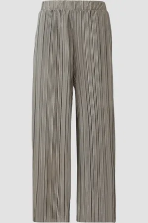 QS by s.Oliver Plissierte Wide-Leg-Hose