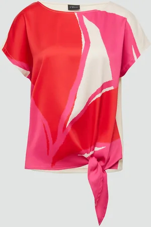 QS by s.Oliver Blusenshirt mit Knotendetail