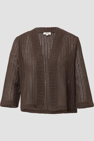 QS by s.Oliver Sommerlicher Cardigan im Relaxed Fit mit 3/4-Ärmeln