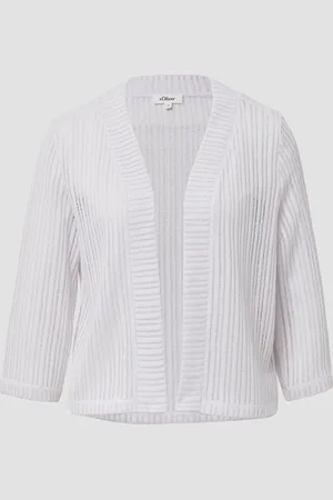 QS by s.Oliver Sommerlicher Cardigan im Relaxed Fit mit 3/4-Ärmeln
