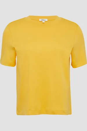 QS by s.Oliver T-Shirt aus Interlockjersey mit Rundhalsausschnitt