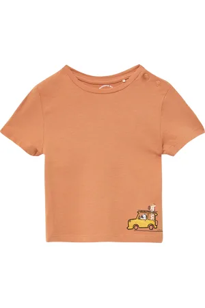 QS by s.Oliver Baumwoll-T-Shirt mit Print und Stickerei