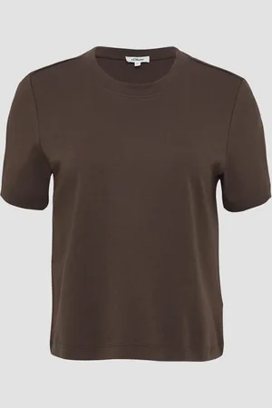 QS by s.Oliver T-Shirt aus Interlockjersey mit Rundhalsausschnitt