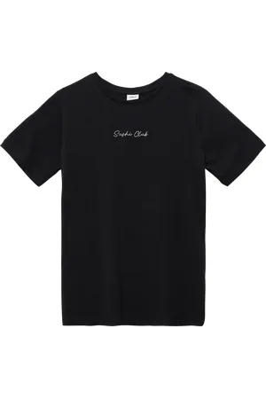 QS by s.Oliver T-Shirt mit Stickerei und Rücken-Print
