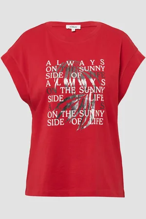 QS by s.Oliver T-Shirt im Relaxed Fit mit Folienprint