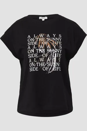 QS by s.Oliver T-Shirt im Relaxed Fit mit Folienprint