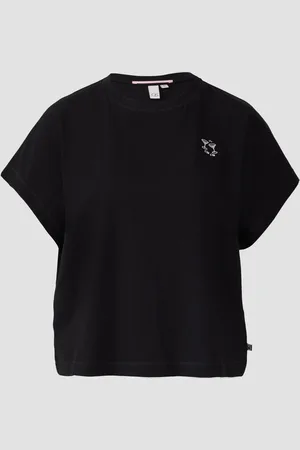QS by s.Oliver Lässiges Shirt mit überschnittener Schulter