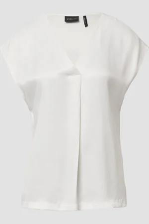 QS by s.Oliver Blusenshirt im Fabricmix mit V-Ausschnitt