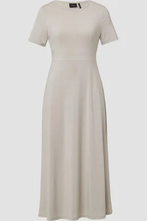 QS by s.Oliver Tailliertes Midikleid aus Viskosemix aus Glitzergarn