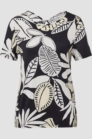 QS by s.Oliver Jersey-T-Shirt im O-Shape mit Cut-out