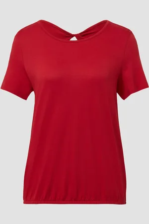 QS by s.Oliver Jersey-T-Shirt im O-Shape mit Cut-out