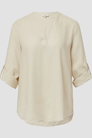 QS by s.Oliver Bluse aus Leinenmix mit 3/4-Ärmeln