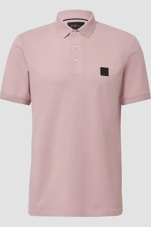 QS by s.Oliver Piqué-Poloshirt aus Baumwollstretch mit Label-Patch