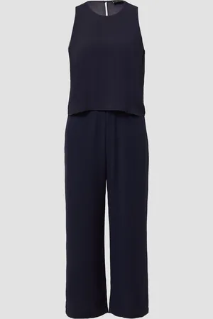 QS by s.Oliver Ärmelloser Jumpsuit mit Chiffon-Layer