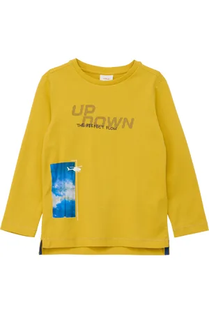 QS by s.Oliver Dlouhé tričko s natištěným motivem, Unisex