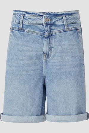 QS by s.Oliver Bermuda-Jeans / Relaxed Fit / High Rise / Barrel Leg
