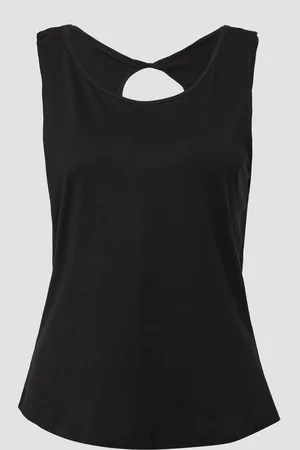 QS by s.Oliver Top mit dekorativem Cut-out