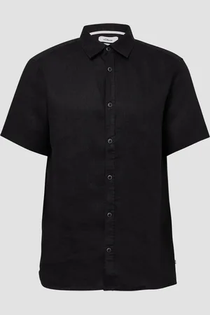 QS by s.Oliver Regular Fit: Leichtes Kurzarmhemd aus 100% Leinen