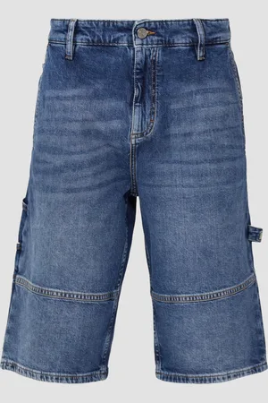 QS by s.Oliver Jeans-Bermuda / Relaxed Fit / Mid Rise / Carpenter Style