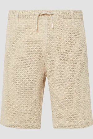 QS by s.Oliver Häkel-Shorts im Relaxed Fit aus Baumwolle
