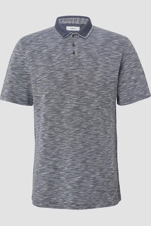 QS by s.Oliver Flammgarn-Poloshirt mit Doppelkragen