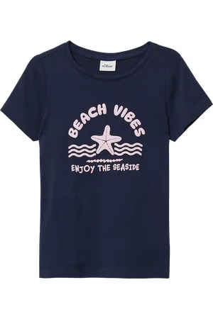 QS by s.Oliver Baumwoll-T-Shirt mit Print