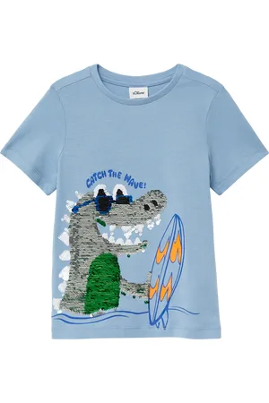 QS by s.Oliver Jersey-T-Shirt mit Wendepailletten
