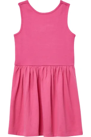 QS by s.Oliver Kurzes Kleid aus Baumwollmix mit Rücken-Detail
