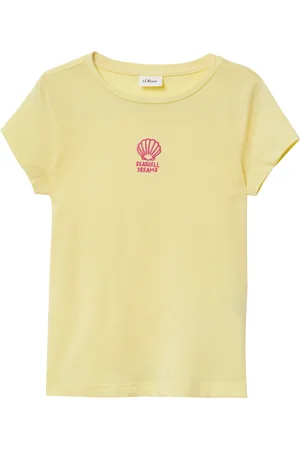 QS by s.Oliver Ausgestelltes T-Shirt mit Stickerei