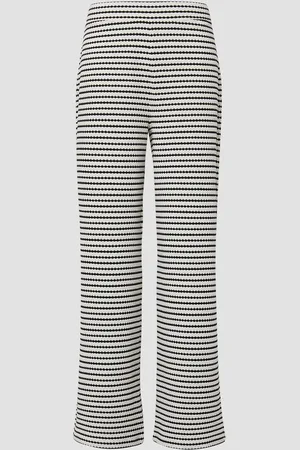 QS by s.Oliver Strukturierte Wide-Leg-Hose im Relaxed Fit