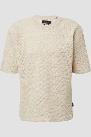 QS by s.Oliver Häkel-T-Shirt im Relaxed Fit aus Baumwolle