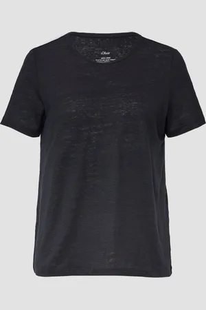 QS by s.Oliver Jersey-T-Shirt aus Leinen