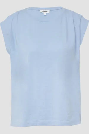 QS by s.Oliver Verkürztes T-Shirt mit Faltendetails
