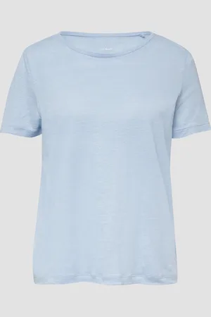 QS by s.Oliver Jersey-T-Shirt aus Leinen