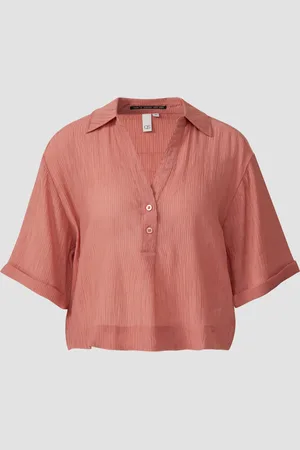 QS by s.Oliver Strukturierte Bluse aus Viskosemix