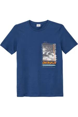 QS by s.Oliver Jersey-T-Shirt mit Frontprint