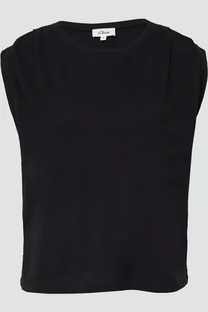 QS by s.Oliver Verkürztes T-Shirt mit Faltendetails