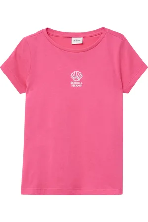 QS by s.Oliver Ausgestelltes T-Shirt mit Stickerei