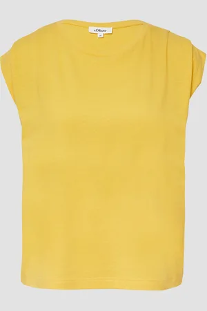 QS by s.Oliver Verkürztes T-Shirt mit Faltendetails