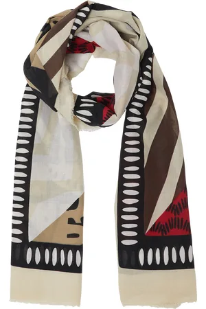 QS by s.Oliver Tuch mit All-over-Print und Fransen