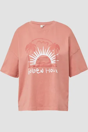QS by s.Oliver Baumwollshirt mit Frontprint