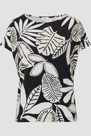 QS by s.Oliver Elastisches T-Shirt aus Viskosestretch im Relaxed Fit