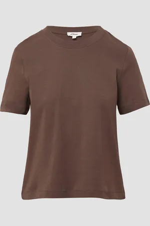 QS by s.Oliver Verkürztes T-Shirt aus Interlockjersey