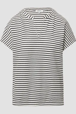 QS by s.Oliver Strukturiertes T-Shirt im Relaxed Fit