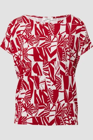 QS by s.Oliver Elastisches T-Shirt aus Viskosestretch im Relaxed Fit