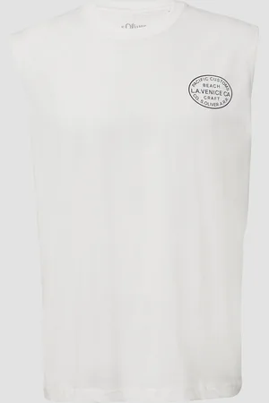 QS by s.Oliver Jersey-Tanktop im Relaxed Fit mit Print