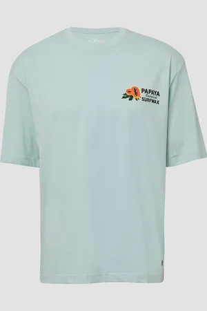 QS by s.Oliver Baumwoll-T-Shirt im Relaxed Fit mit Front- und Rückenprint