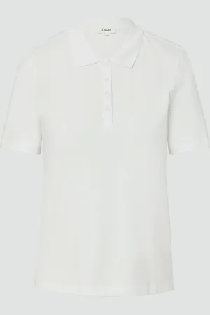 QS by s.Oliver Verkürztes Poloshirt aus Baumwollpiqué