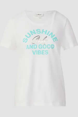 QS by s.Oliver Jersey-T-Shirt mit Frontprint