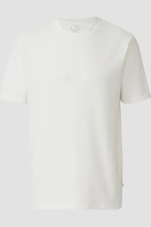 QS by s.Oliver Gewaschenes T-Shirt mit Flammgarnstruktur